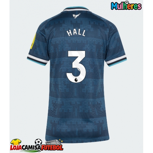 Camisa de Futebol Newcastle United Lewis Hall #3 Equipamento Secundário Mulheres 2026-27 Manga Curta